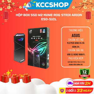 Hộp đựng ổ cứng SSD M.2 PCIe NVM Express Asus ROG STRIX ARION ESD-S1CL