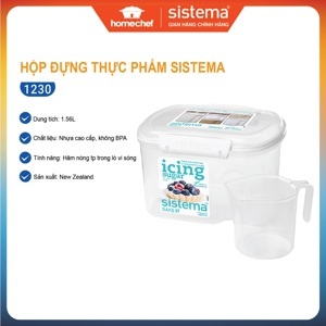 Hộp Đựng Thực Phẩm Sistema - Bake It Kèm Cốc Đong 1.56L 1230