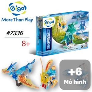 Hộp Gigo toys robot động vật điều khiển từ xa 7336 - 8 chủ đề, 89 chi tiết