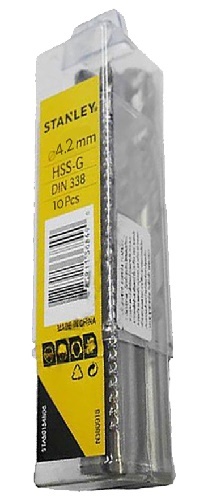 Hộp mũi khoan sắt 4.2mm Stanley STA50049B10