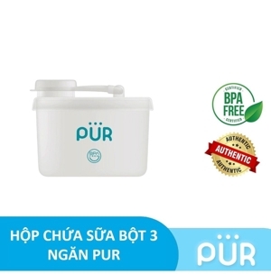 Hộp nhựa 3 ngăn chứa sữa bột Pur PUR6401