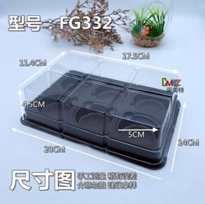 Hộp nhựa 6 ô nắp đậy FG332