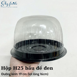 Hộp nhựa đậy tròn H25 - Set 100 cái