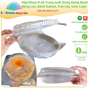 Hộp nhựa gập tròn H28 - Set 100 cái