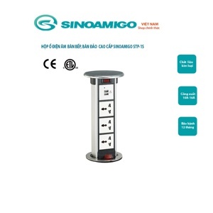 Hộp ổ cắm âm bàn Sino Amigo hình ống STP-1S