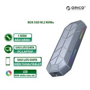 Hộp ổ cứng SSD 10Gbps ORICO M2VG01-C3-GY