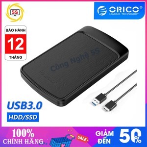 Hộp ổ cứng SSD/HDD 2.5 inch ORICO 2020U3-BK