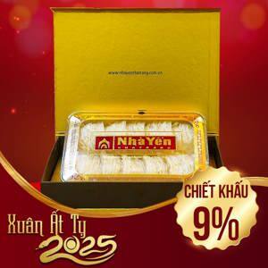 Hộp quà biếu Yến trắng tinh chế thượng hạng 2 100g