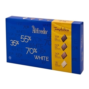 Hộp sô cô la Alfredo Temptation White 160g