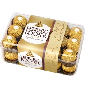 Hộp Socola Ferrero Rocher 30 viên, 375g
