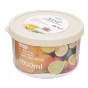 Hộp thực phẩm tròn Hokkaido 1000ml