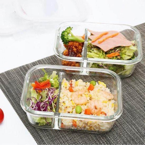 Hộp thủy tinh chia 2 ngăn chịu nhiệt Lock&Lock LLG447D 1130ml