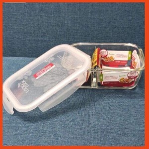 Hộp thủy tinh chia 2 ngăn chịu nhiệt Lock&Lock LLG447D 1130ml