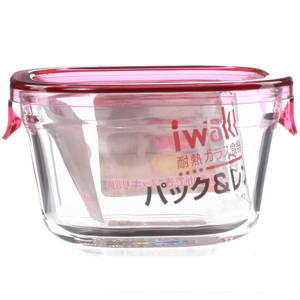 Hộp thủy tinh Iwaki KT3200-P 200ml Hồng