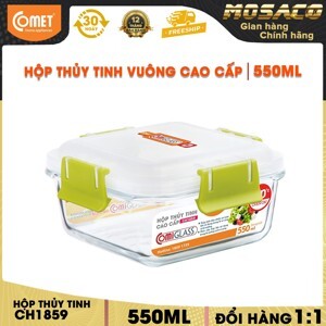 Hộp thủy tinh vuông Comet CH1859 550ml