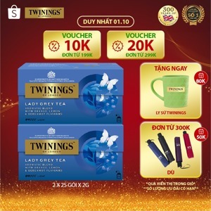 Hộp trà lá Lady Grey của Twinings