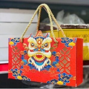 Hộp trung thu 2 bánh kỳ lân
