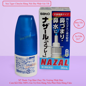 Hộp Xịt xoang Nazal Sato Nhật Bản 30ml