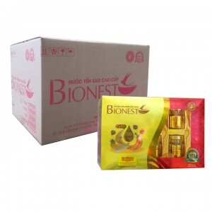 Hộp Yến sào Bionest Ginseng hồng sâm cao cấp - hộp quà tặng 6 lọ