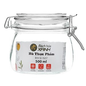 Hũ đựng thực phẩm thủy tinh BHX SE-15017, 500ml