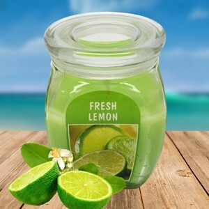 Hũ nến thơm tinh dầu Bolsius Fresh Lemon 305g QT024371 - hương chanh tươi