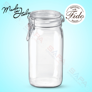 Hũ thủy tinh nắp cài kín hơi Fido 1500ml