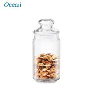 Hũ thủy tinh nắp gỗ cao cấp Ocean 1000ml