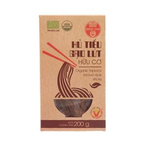 Hủ tiếu gạo lứt hữu cơ Bích Chi - hộp 200g