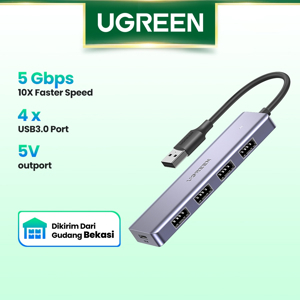 Hub chia 4 cổng USB 3.0 hỗ trợ cấp nguồn Micro USB Ugreen 50985