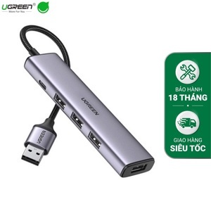 Hub chia USB 3.0 Type-A ra 4 cổng USB 3.0 Ugreen 20805