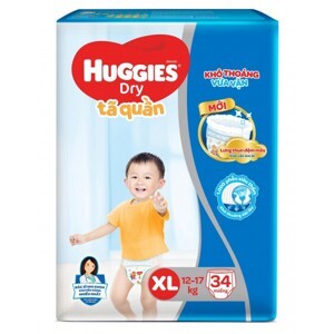 Tã quần Huggies size XL34 miếng (trẻ từ 12 - 17kg)