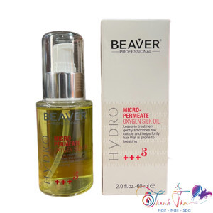 Huyết thanh hàn gắn biểu bì tóc Beaver Hydro Micro-Permeate Oxygen Silk Oil 60ml