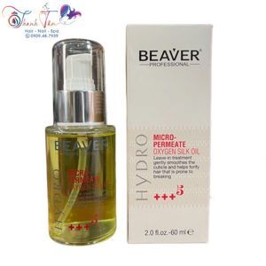 Huyết thanh hàn gắn biểu bì tóc Beaver Hydro Micro-Permeate Oxygen Silk Oil 60ml