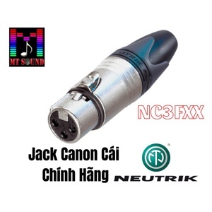 Jack canon cái Neutrik NC3FXX