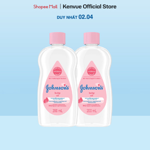 Bộ 2 chai dầu gội đầu dưỡng ẩm Johnson & Johnson -  200ml