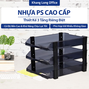 Kệ 3 tầng ráp mica Xukiva - 175-3