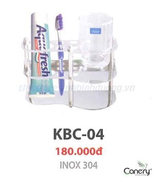 Kệ bàn chải đánh răng inox 304 TP KBC-04