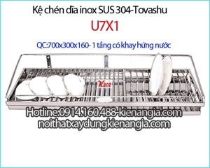 Kệ Chén 1 Tầng Tovashu U7X1