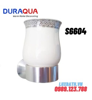 Kệ cốc đánh răng mạ bạc Duraqua S6604