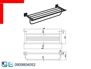 Kệ để khăn tắm Hafele 580.41.513