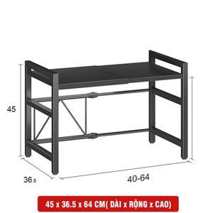 Kệ để lò nướng khung sắt mặt gỗ tự nhiên KVS01