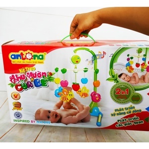 Kệ đồ chơi treo nôi Antona No.313 - Khu vườn của bé, 2in1