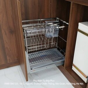 Kệ đựng dao thớt chai lọ inox nan dẹt Grob GC-20