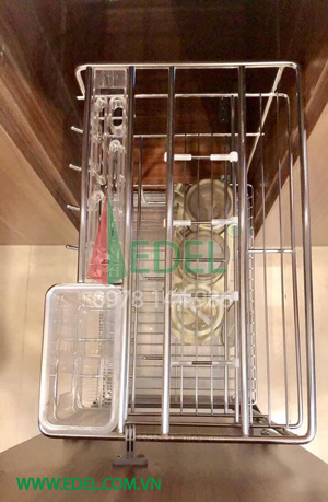 Kệ đựng gia vị, dao thớt inox Edell Sp350