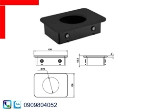 Kệ đựng ly kính đen 495.80.242