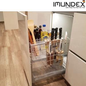 Kệ gia vị đa năng với ray âm giảm chấn 450mm 7 809 106