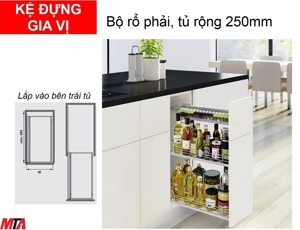 Kệ gia vị Hafele Kesseböhmer 545.53.000