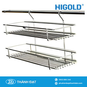 Kệ gia vị Higold 1351 - 2 tầng, inox 304