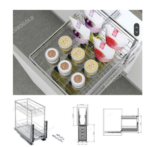 Kệ gia vị inox nan dẹt Eurogold EP25B