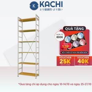 Kệ gỗ chân sắt 6 tầng Kachi MK246